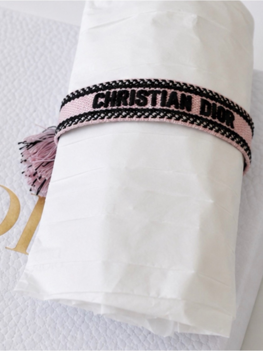 Christian Dior J’Adior Friendship Bracelet Pink Black NEW w/ Full Packaging - Picture 2 of 2
